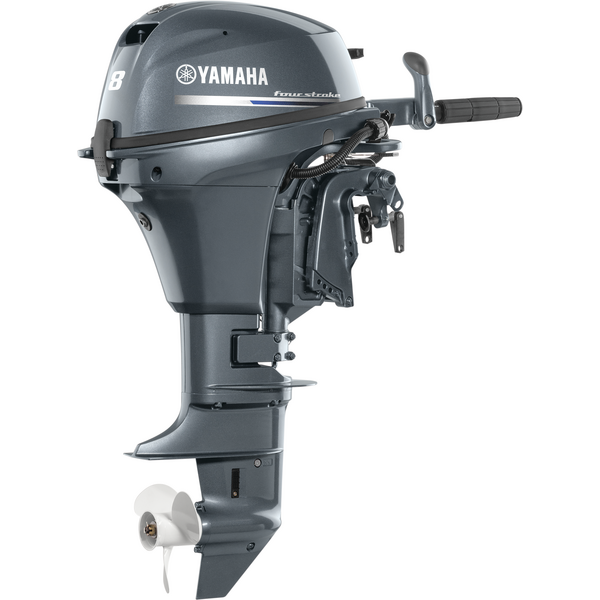 Yamaha 8 HP F8LMHB Outboard | 20" Shaft | Manual Start | Manual Tilt